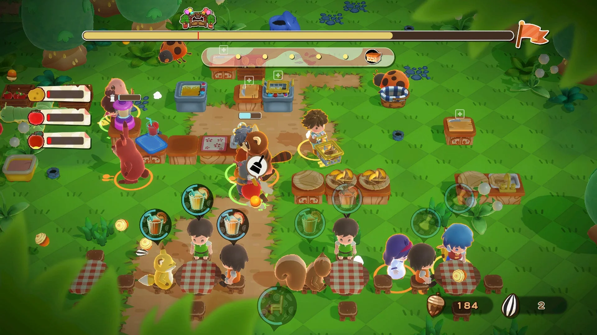 レストラン経営の様子