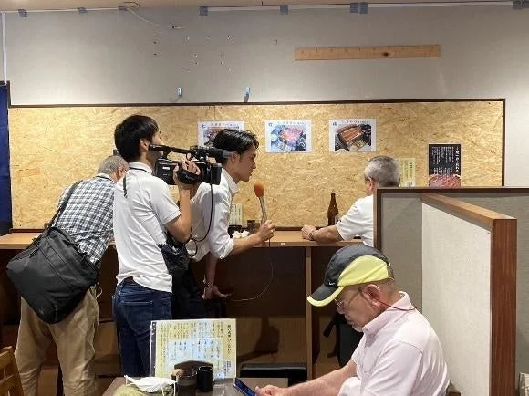 テレビ取材風景