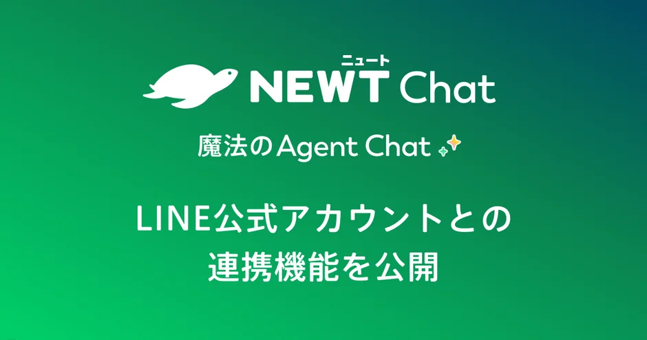 NEWT ChatとLINE公式アカウント連携機能の画像