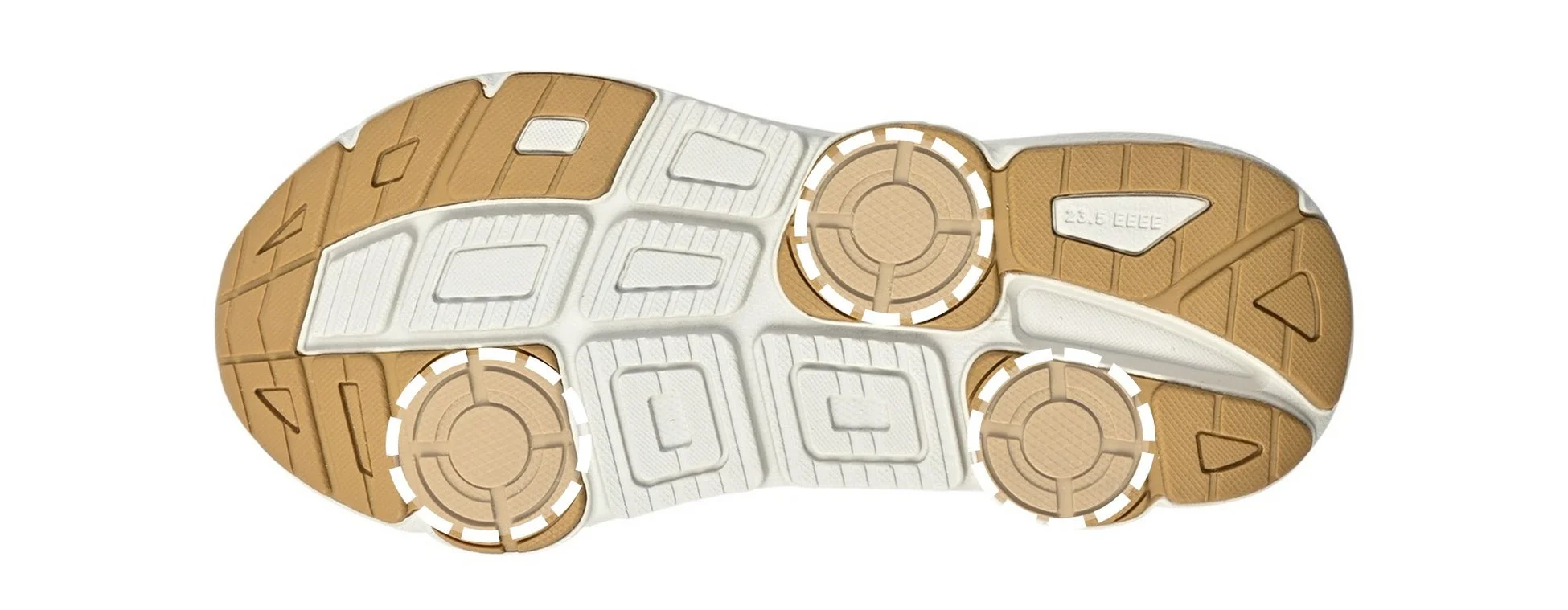 靴底,アウトソール,スニーカー,ランニングシューズ,クッション,グリップ,ベージュ,白,運動靴,フットウェア