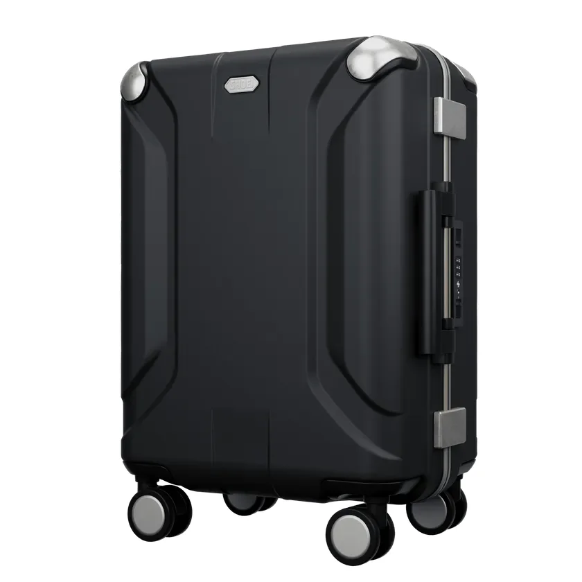 チャコールグレーのキャリーケース