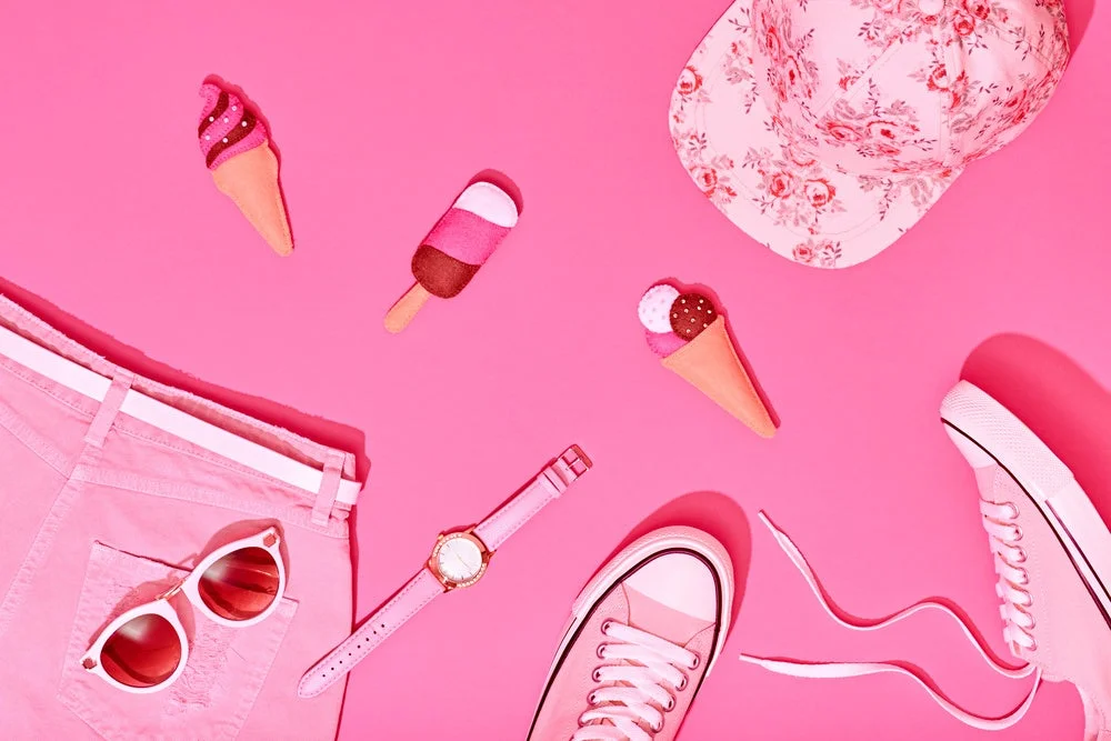 ピンクのファッションアイテム