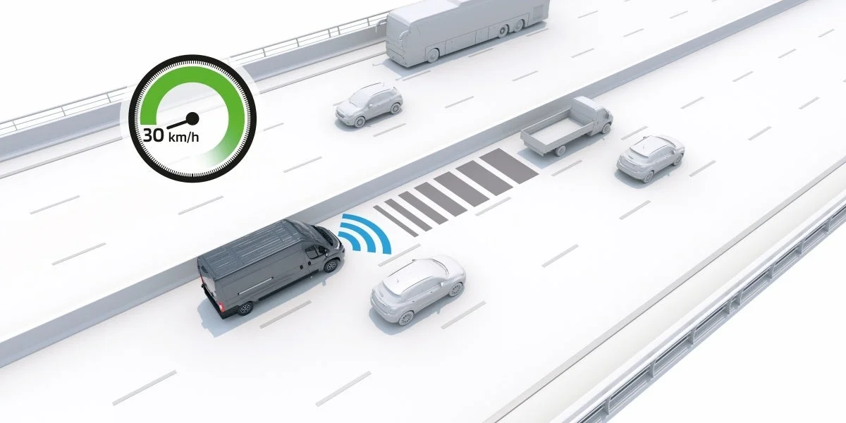 走行中の車両の速度計