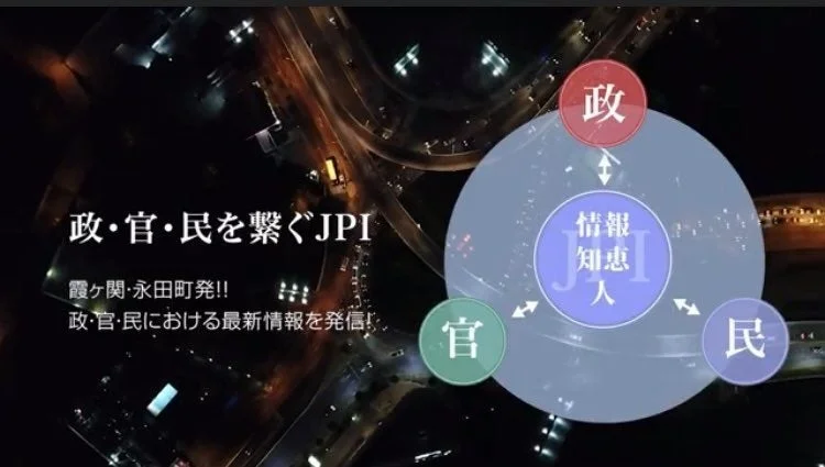 政・官・民を繋ぐJPIのコンセプト図