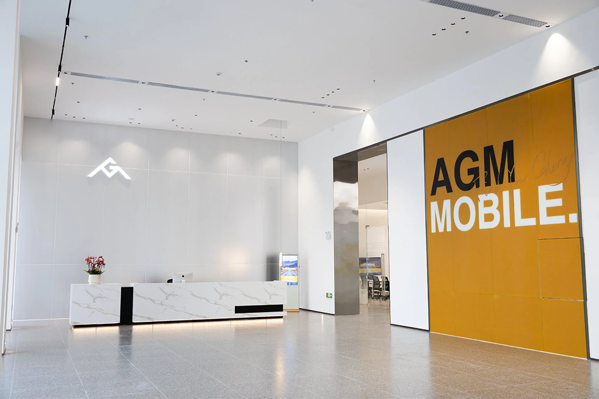 AGMオフィスのエントランス