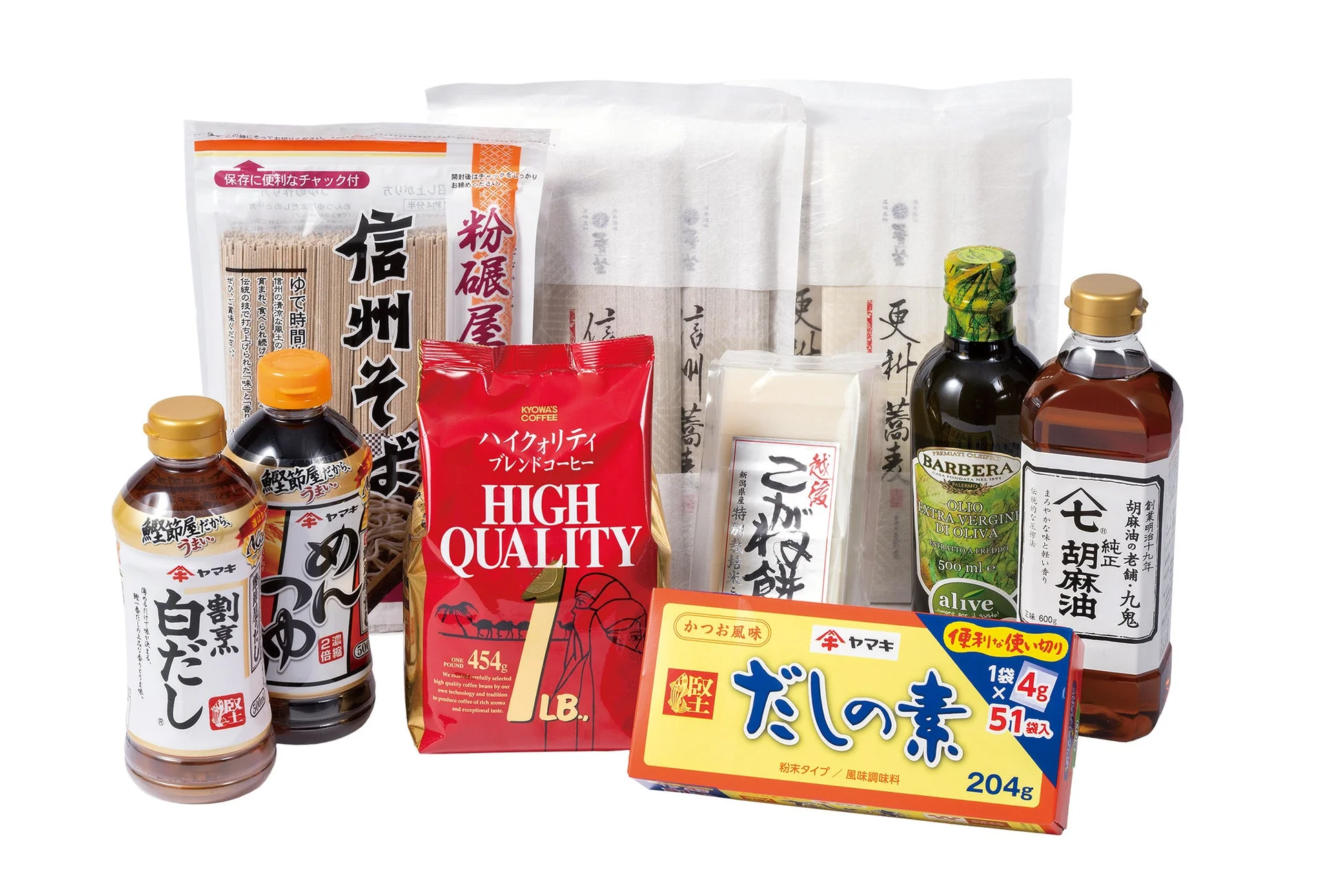 日常使いの食品や調味料