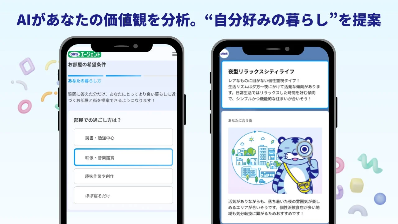 AIが価値観を分析し、暮らしを提案