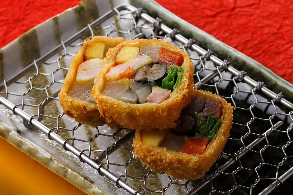 宝巻きかつのアップ