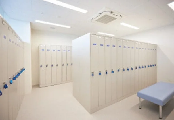清潔感のあるロッカールーム
