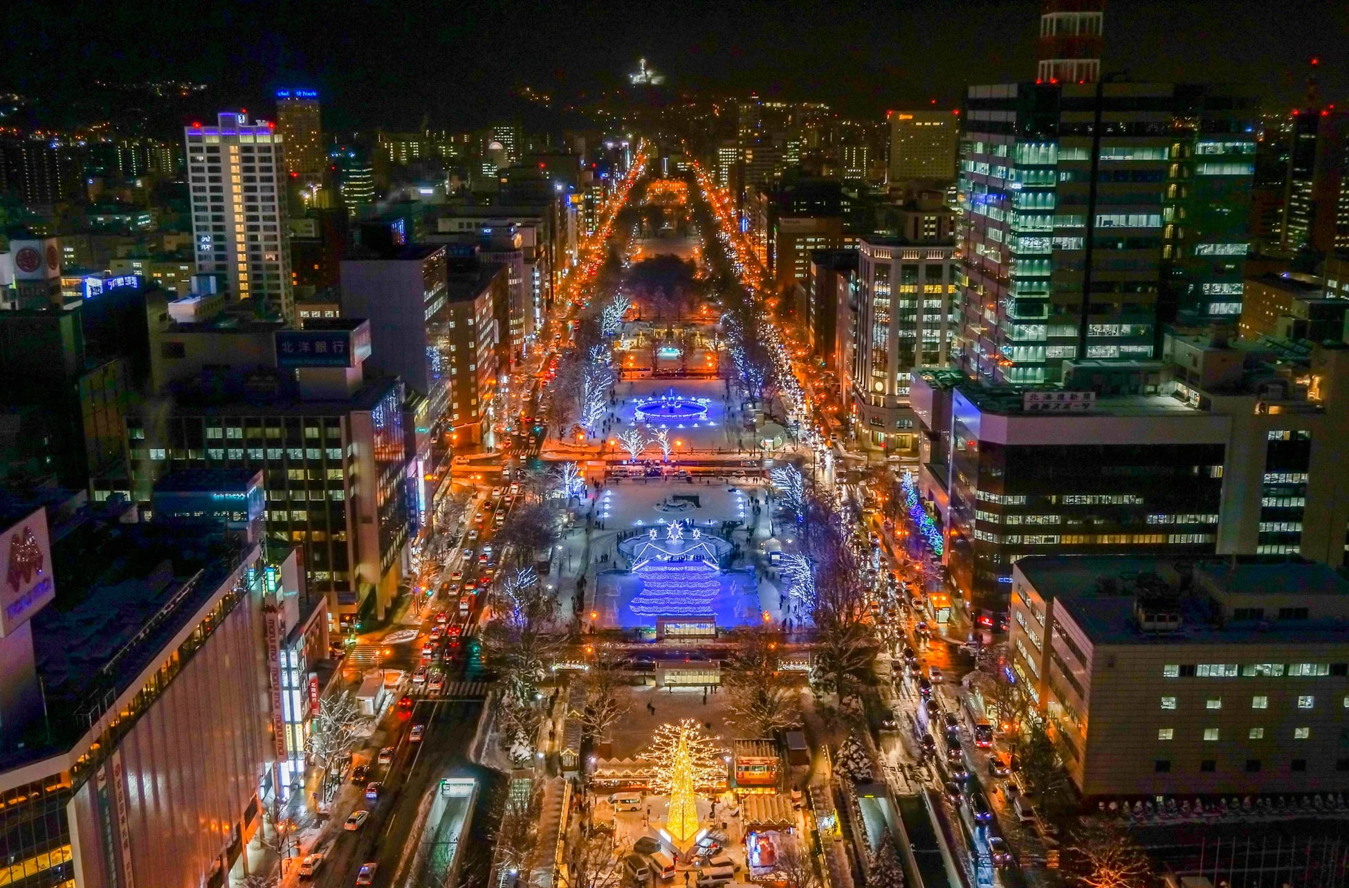 札幌の夜景イルミネーション