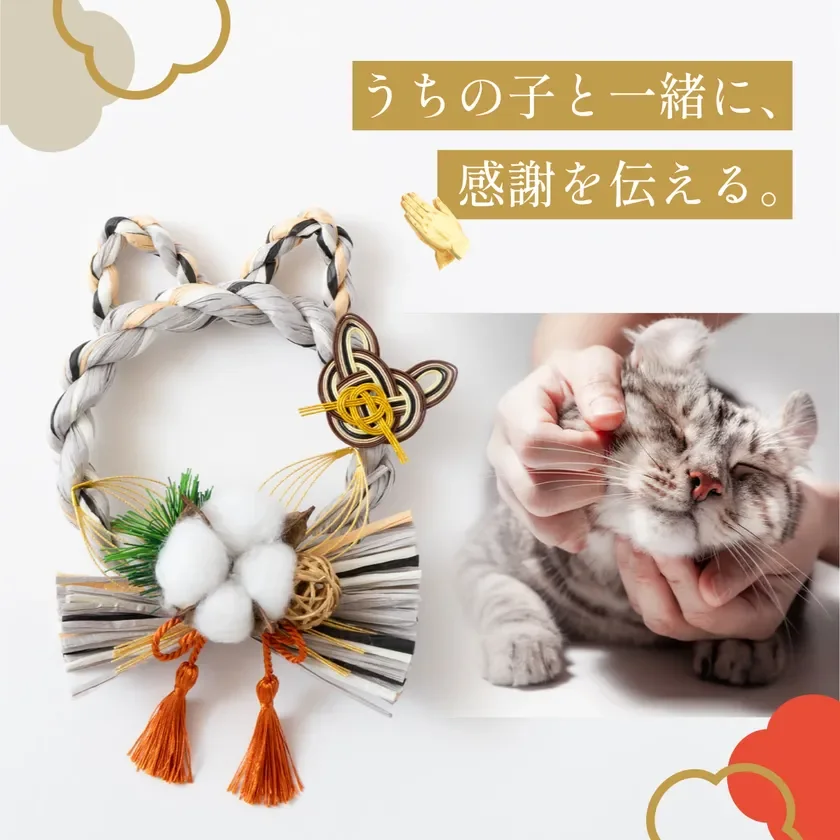 猫しめ縄 「しめニャわ」
