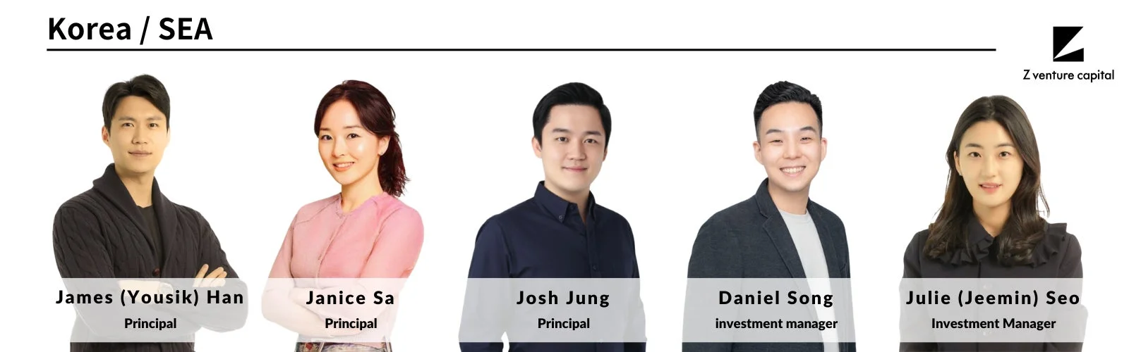 Z Venture Capital 韓国/東南アジアチーム