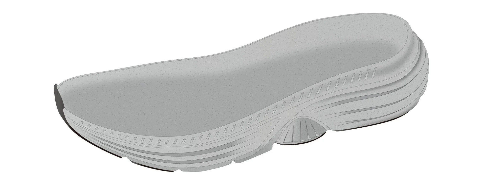 靴底,ミッドソール,スポーツシューズ,ランニングシューズ,デザイン,灰色,3Dモデル,製品デザイン,靴部品