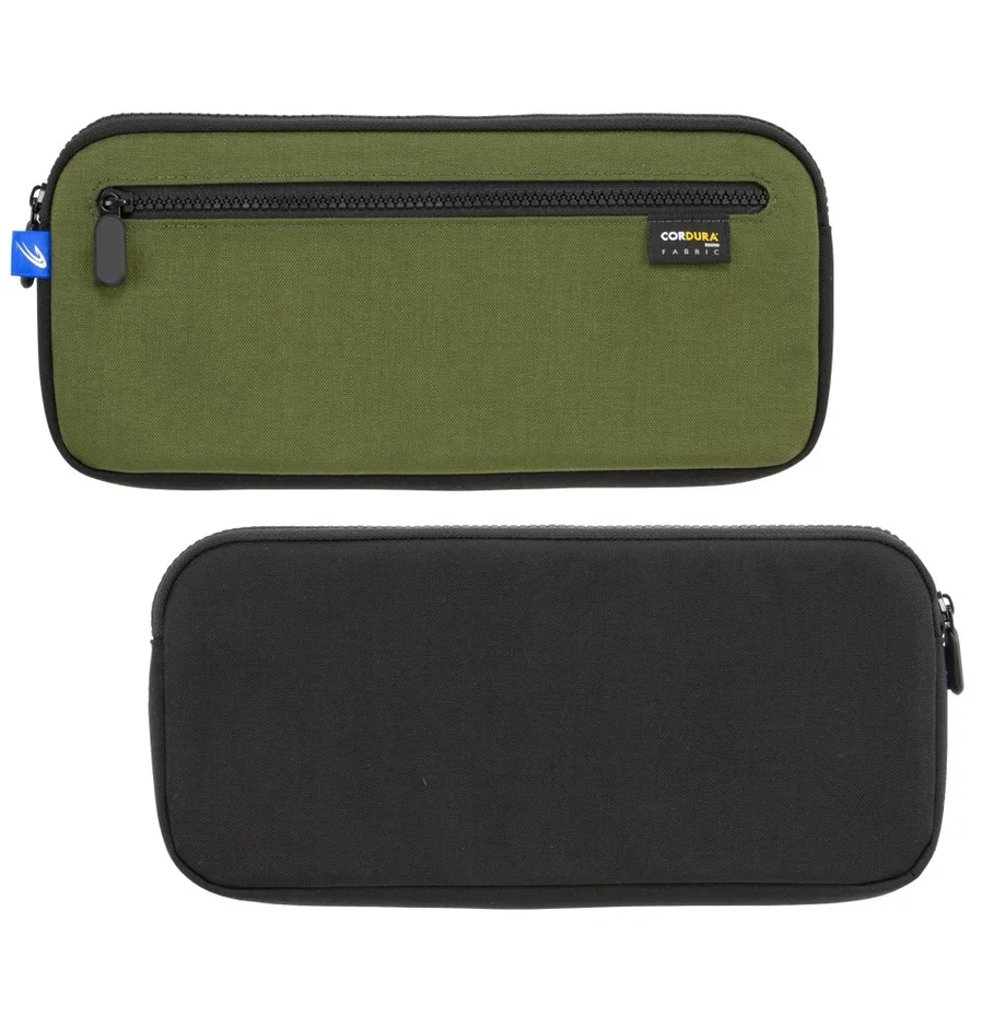 モスグリーン×ブラックカラーのCORDURA®ポーチ