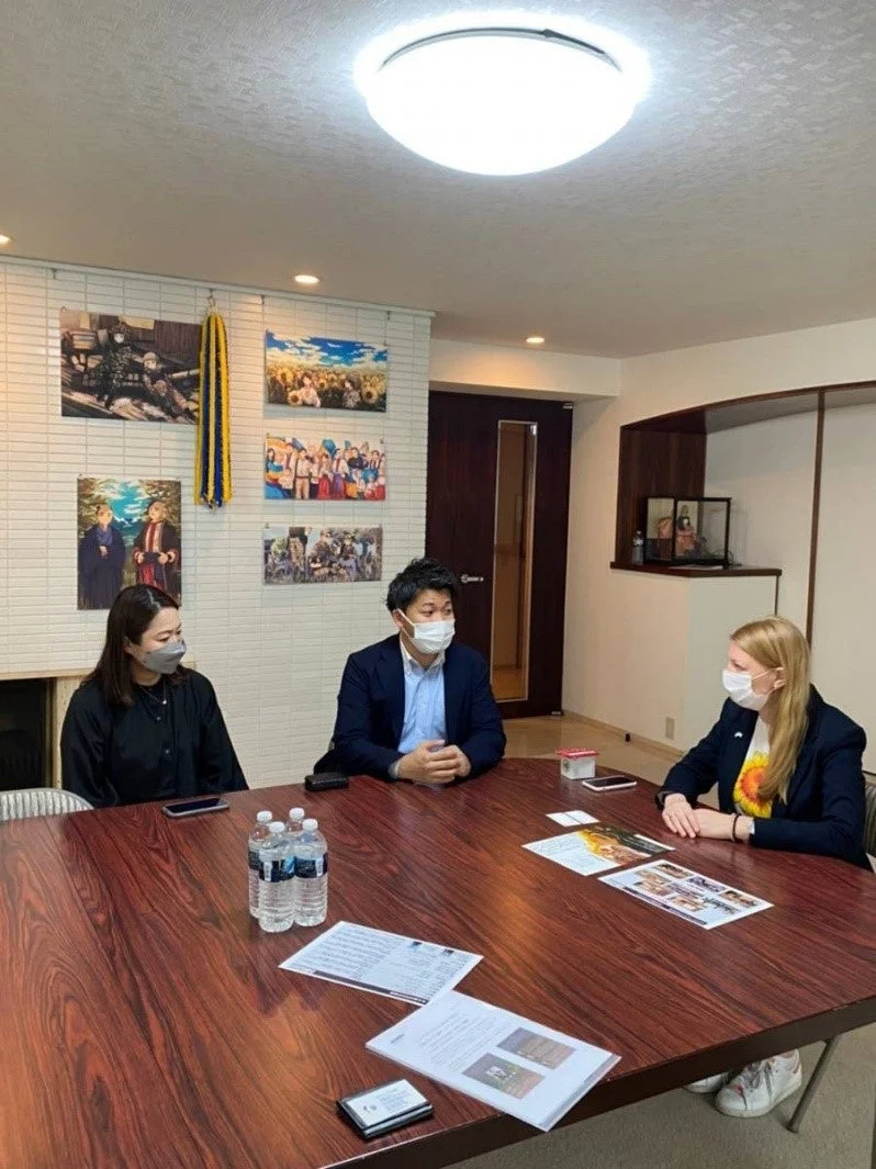 ウクライナ大使館訪問時の写真