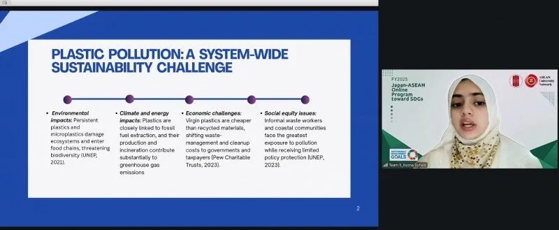 プラスチック汚染に関するスライド
