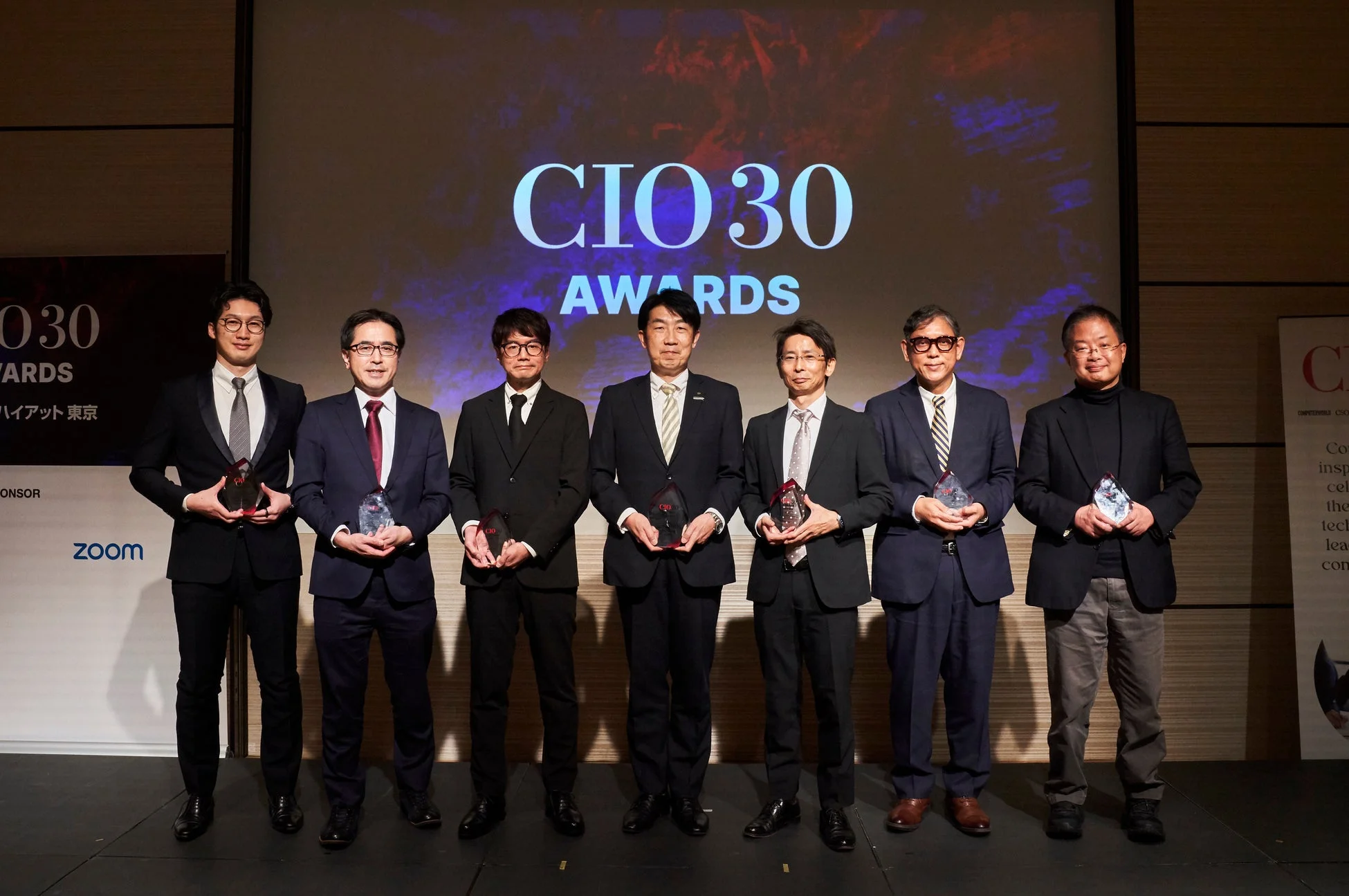 授賞式での主要受賞者