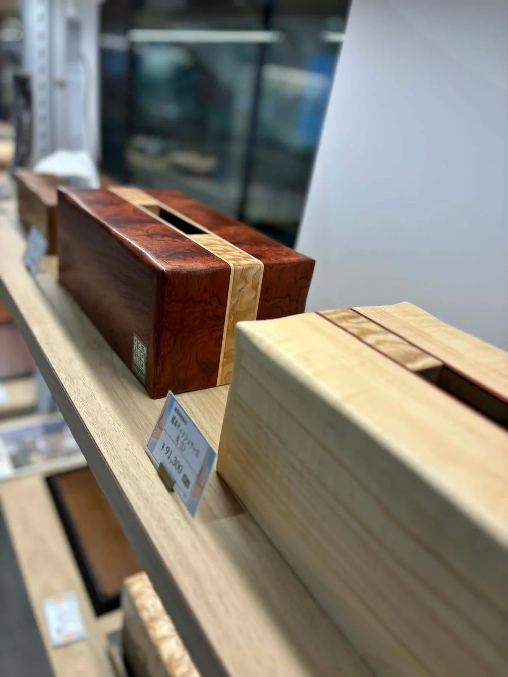 銘木ティッシュケース