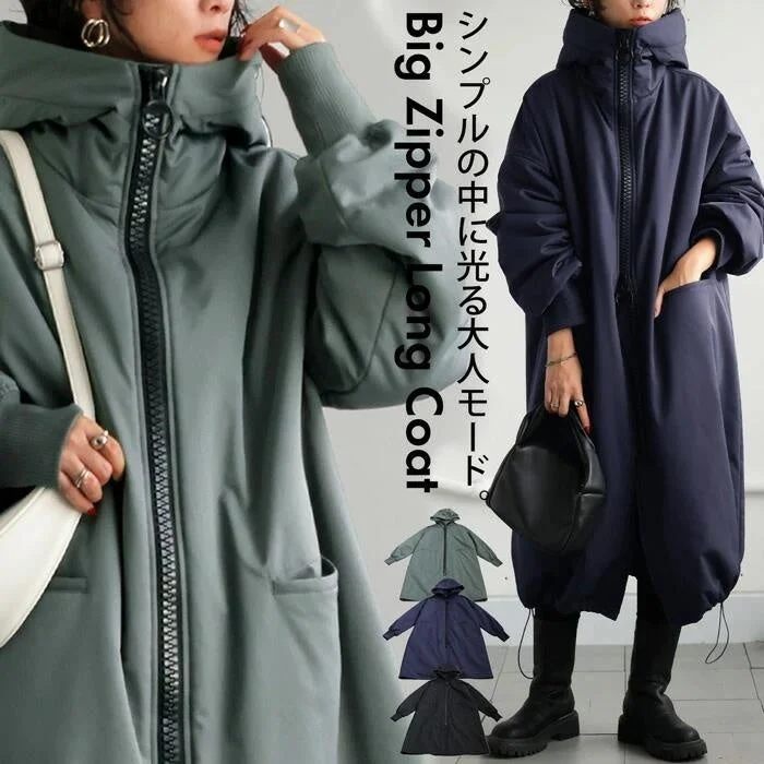 BIGファスナーロングコート