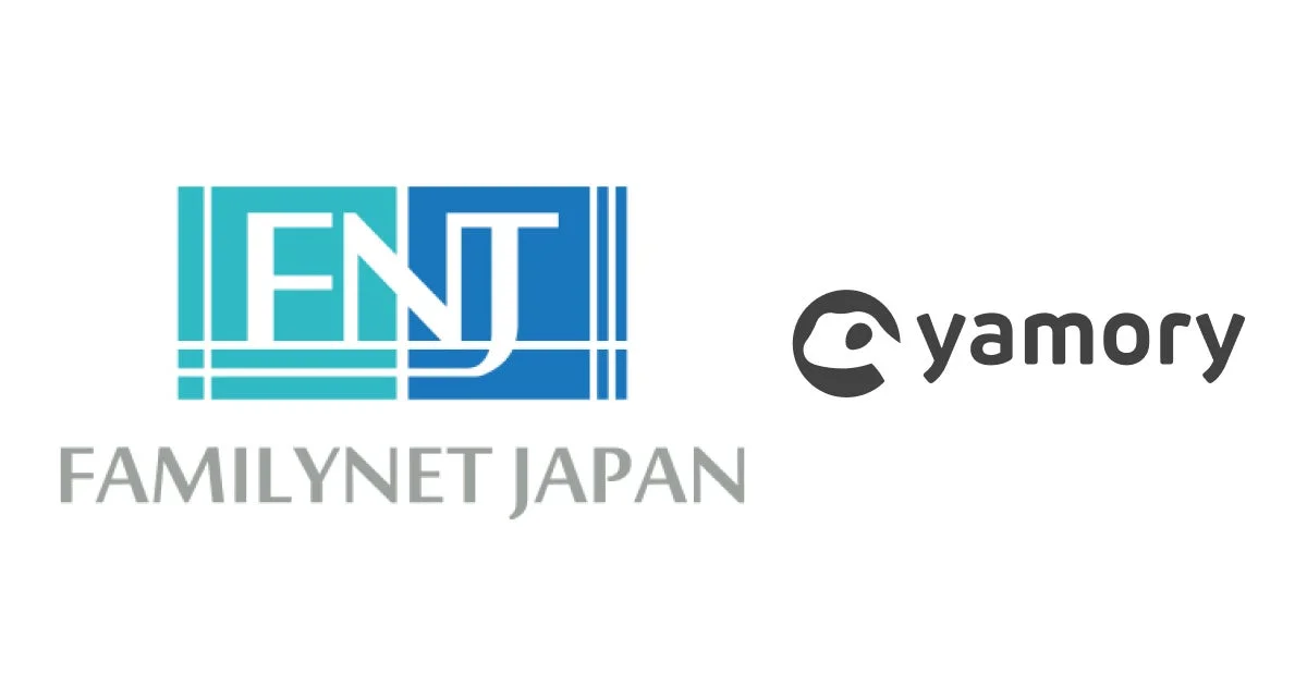 ファミリーネット・ジャパンとyamoryのロゴ