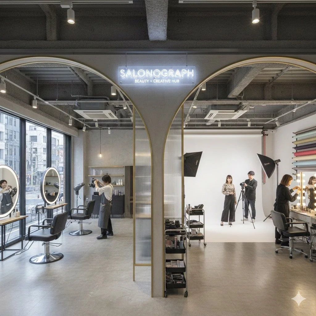 SALONOGRAPH BEAUTY × CREATIVE HUBの内部