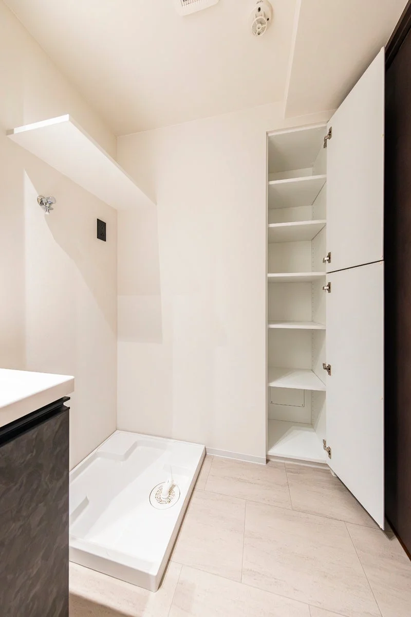 洗面所,ランドリールーム,洗濯パン,収納