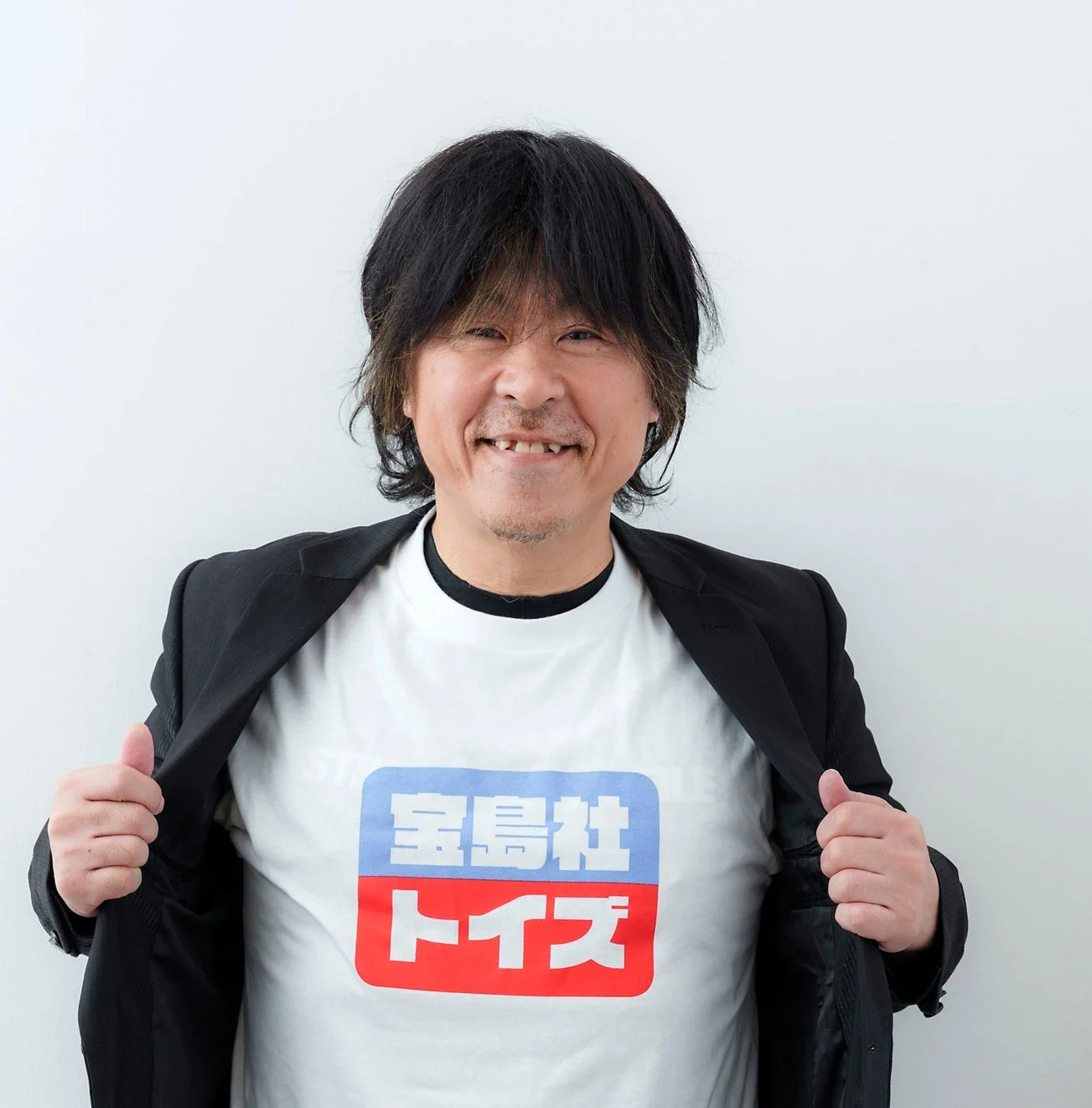 清水氏の笑顔の写真