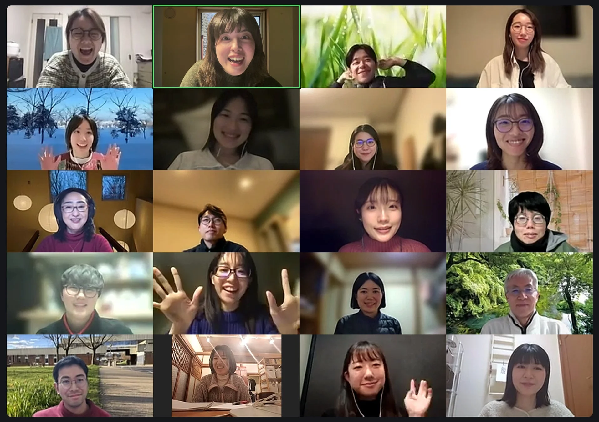 オンラインミーティングの様子