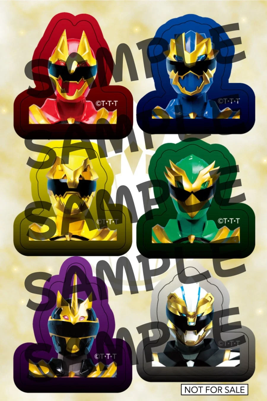 はがせるデコシール ゴジュウジャーVer.