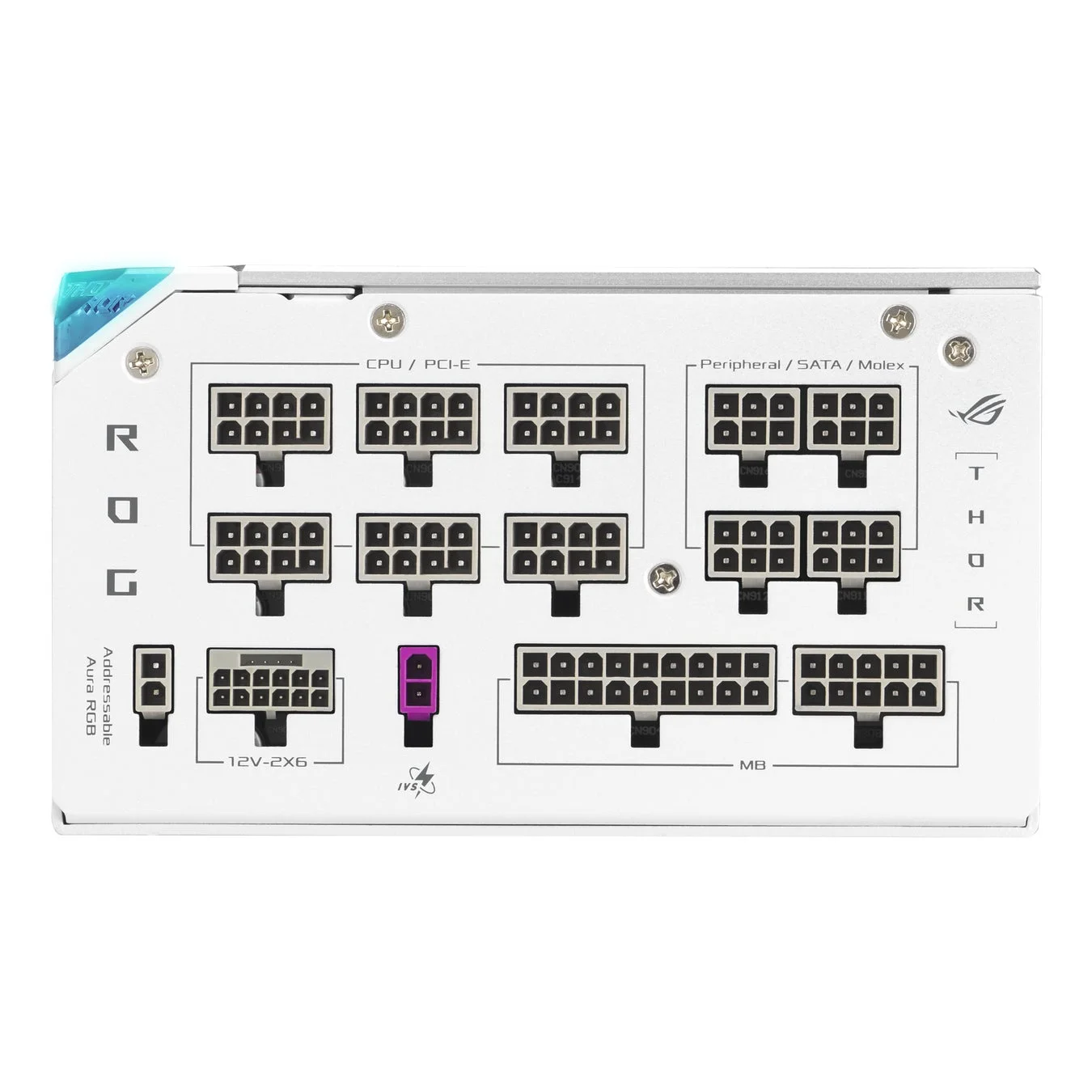 ROG THOR 1200W コネクタパネル