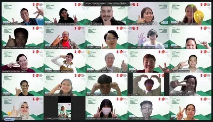 学生たちのオンライン会議の様子