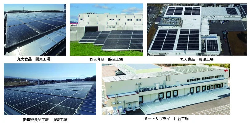 丸大食品グループ５製造拠点で太陽光発電設備を導入
