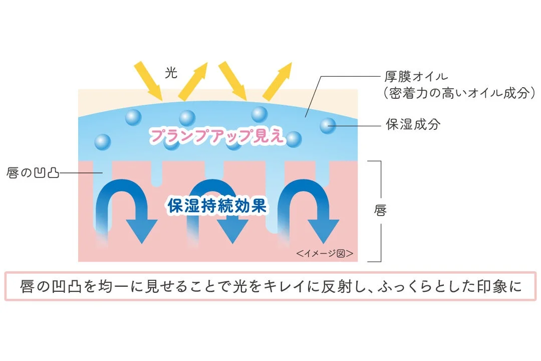 プランプアップ見えのイメージ図