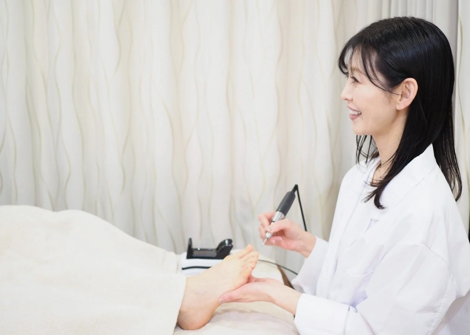 フットケア施術風景