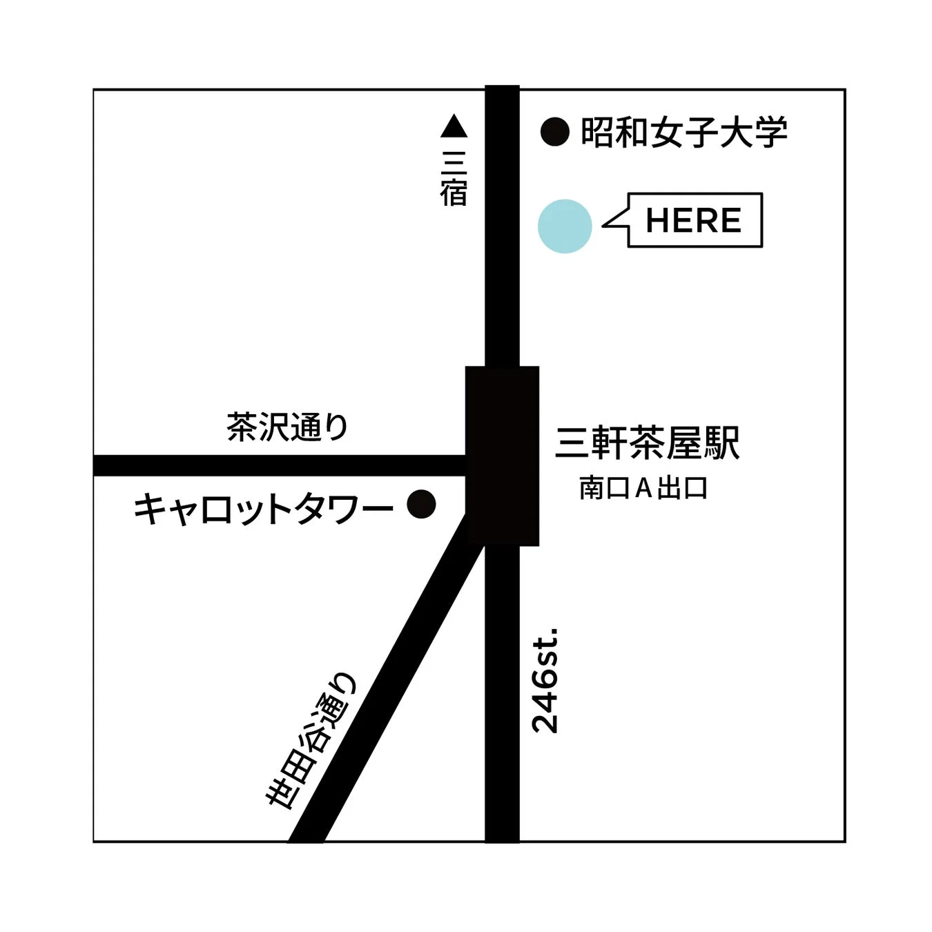三軒茶屋地図