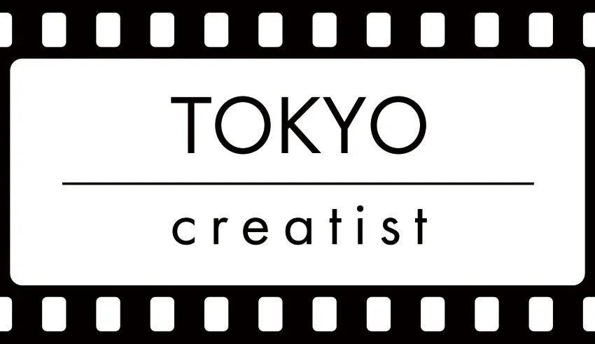 フィルムのコマ枠に「TOKYO creatist」という文字が書かれたロゴ