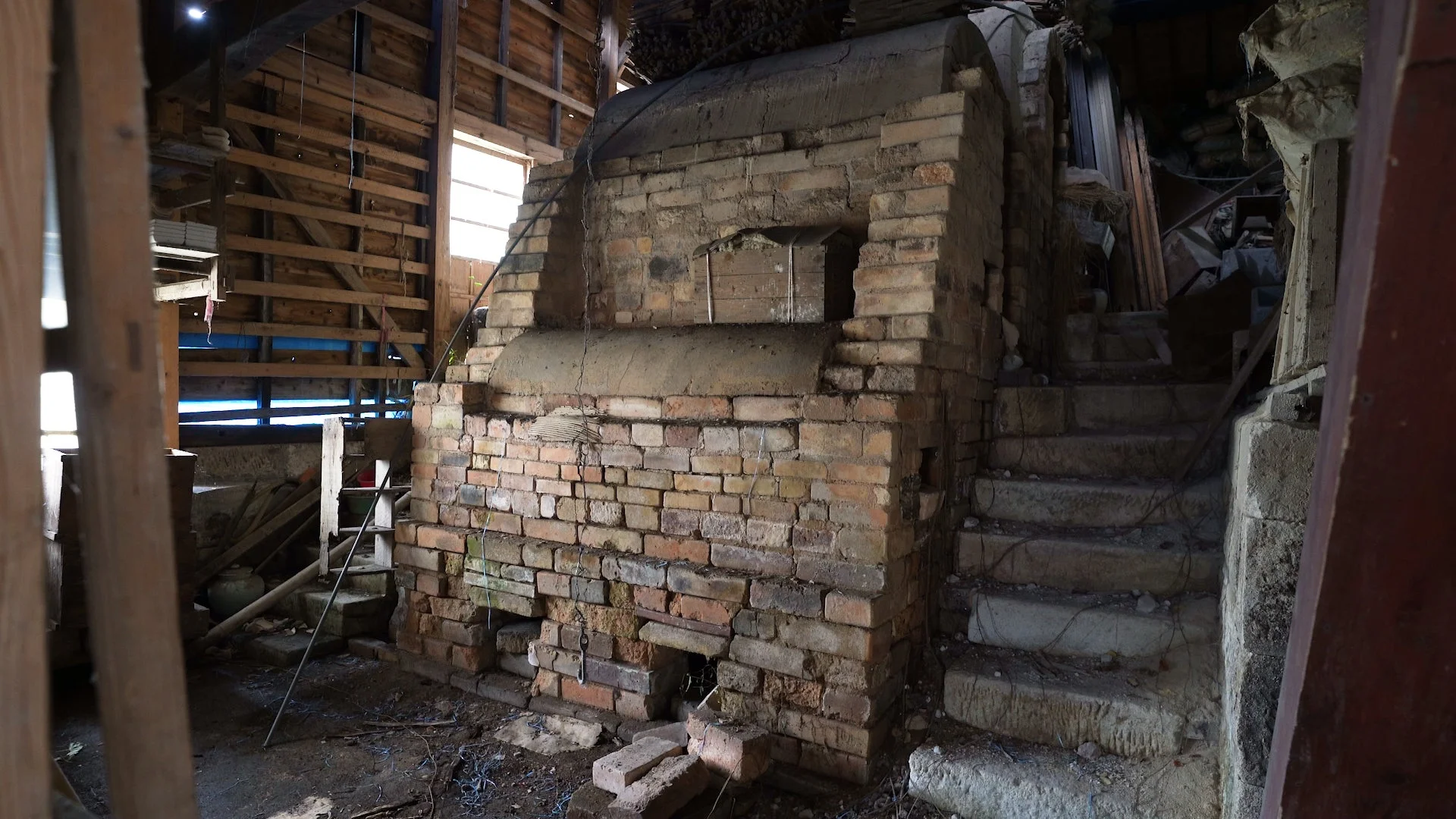 古いレンガ造りの窯