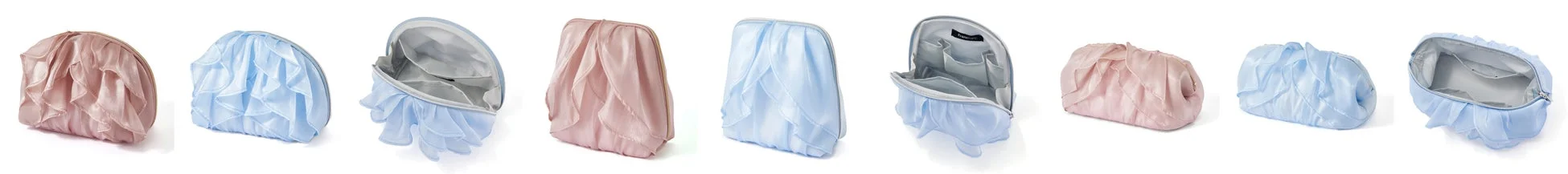 オーガンジーフラワーポーチ