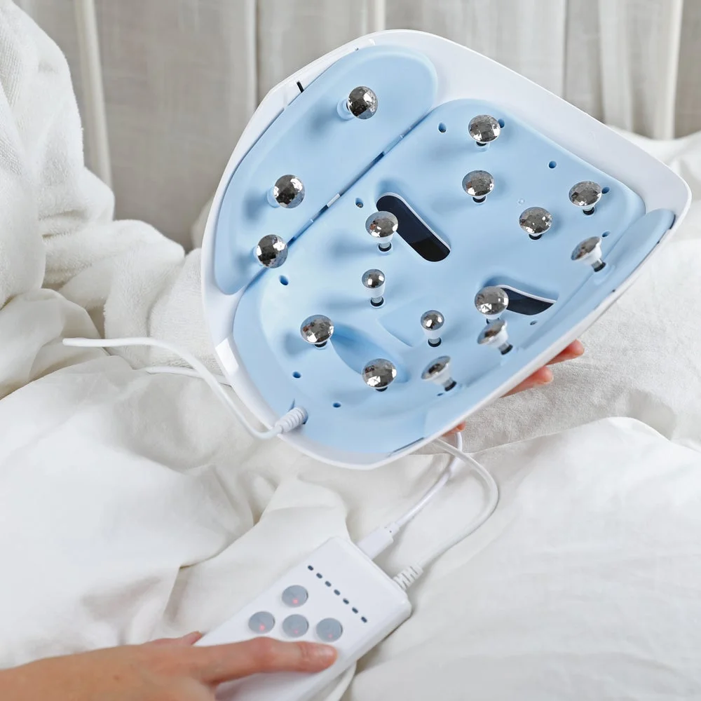 フェイシャルマスク装着とリモコン