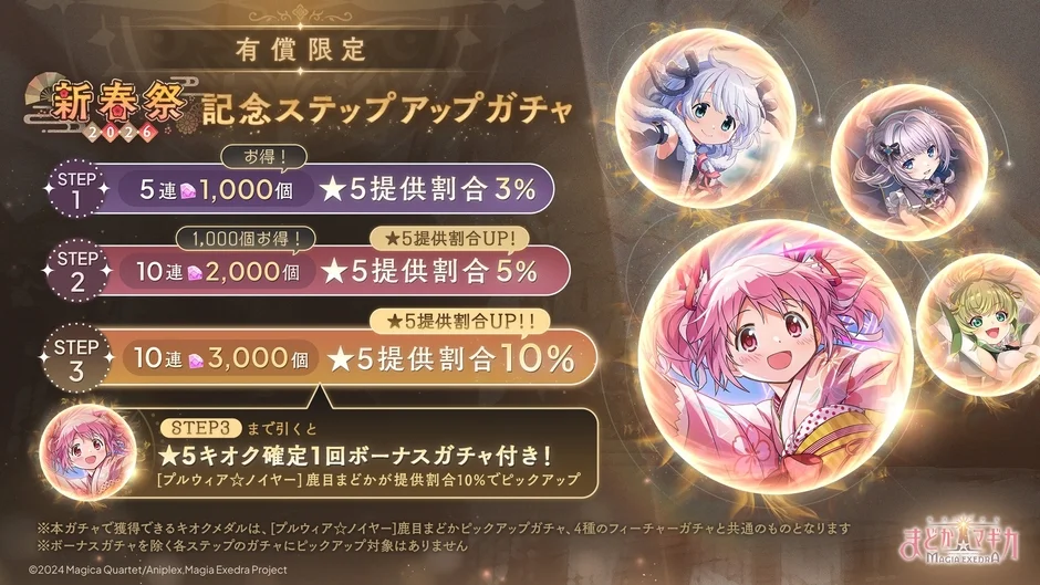 有償限定！お得なステップアップガチャ開催