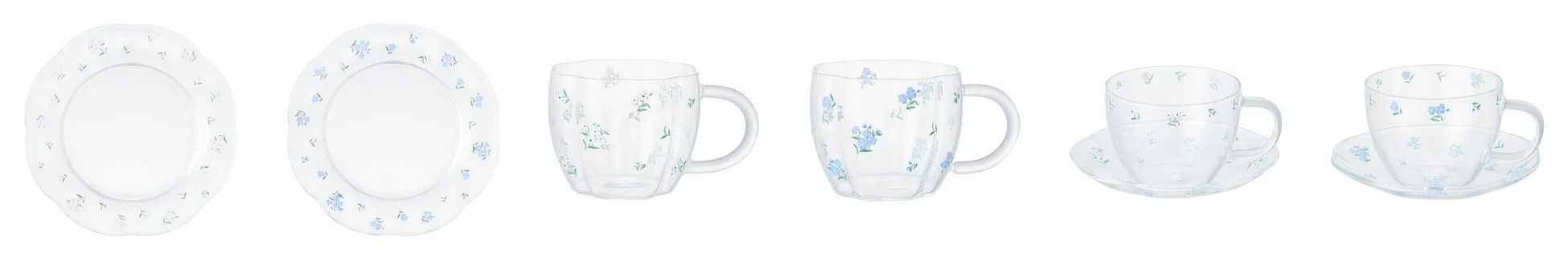 フラワーガラス食器